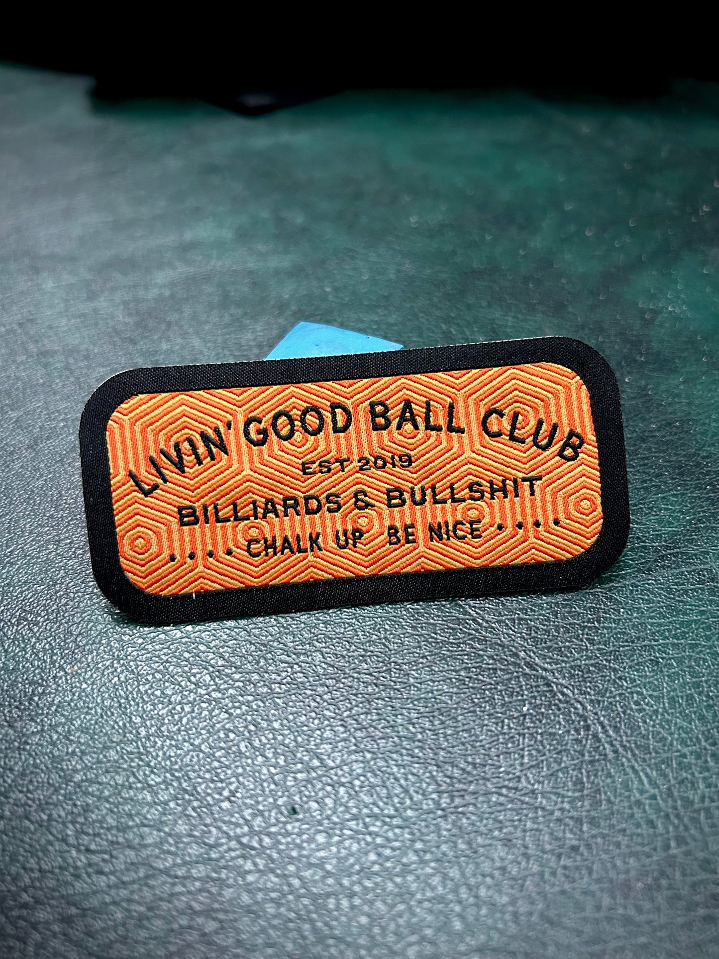 Billiards & Bullshit sticker patch